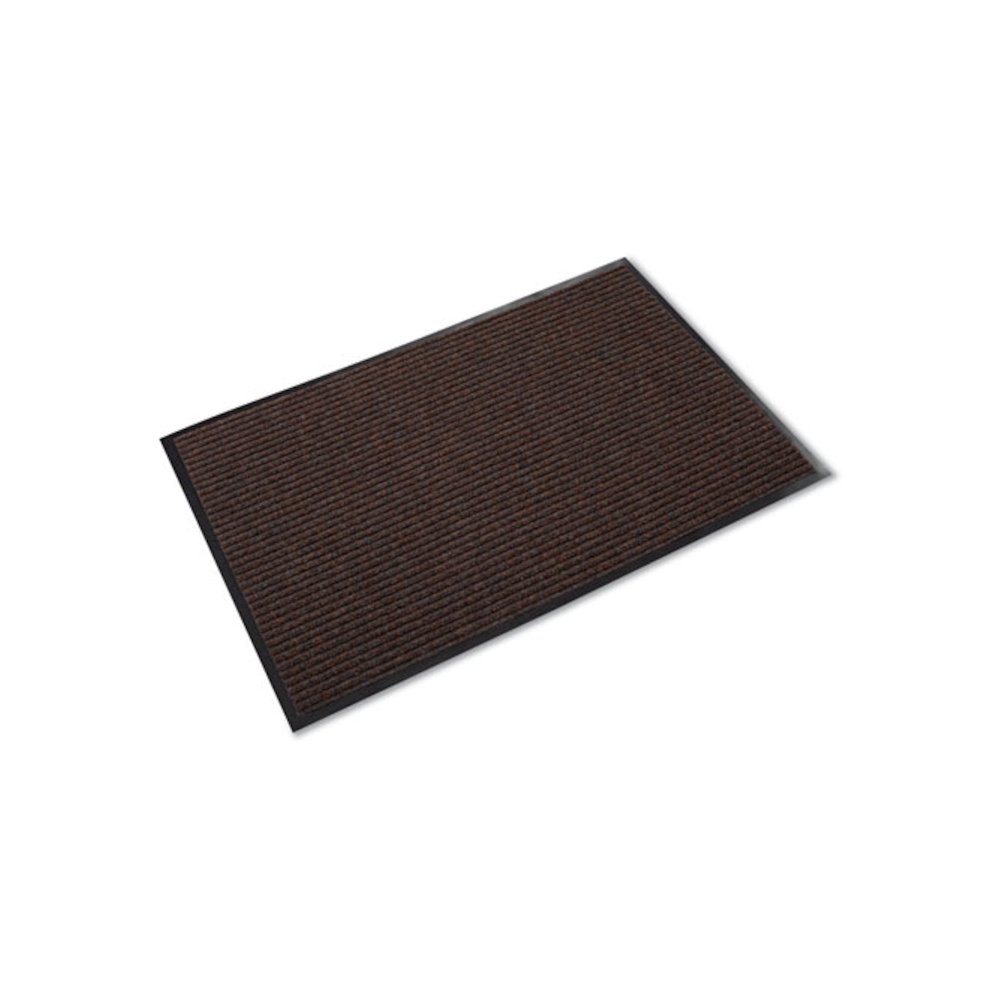 Needle-Rib Wiper/Scraper Mat, Rectangular, Brown Ribbed Surface, 36" x 10 ft. Picture 1