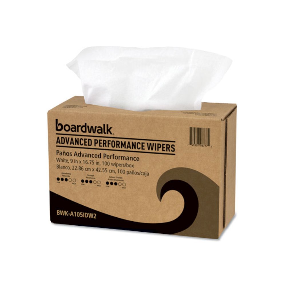 Advanced Performance Wipers, 9 x 16.75, White, 100/Dispenser Pack, 10 Dispenser Packs/Carton. Picture 1