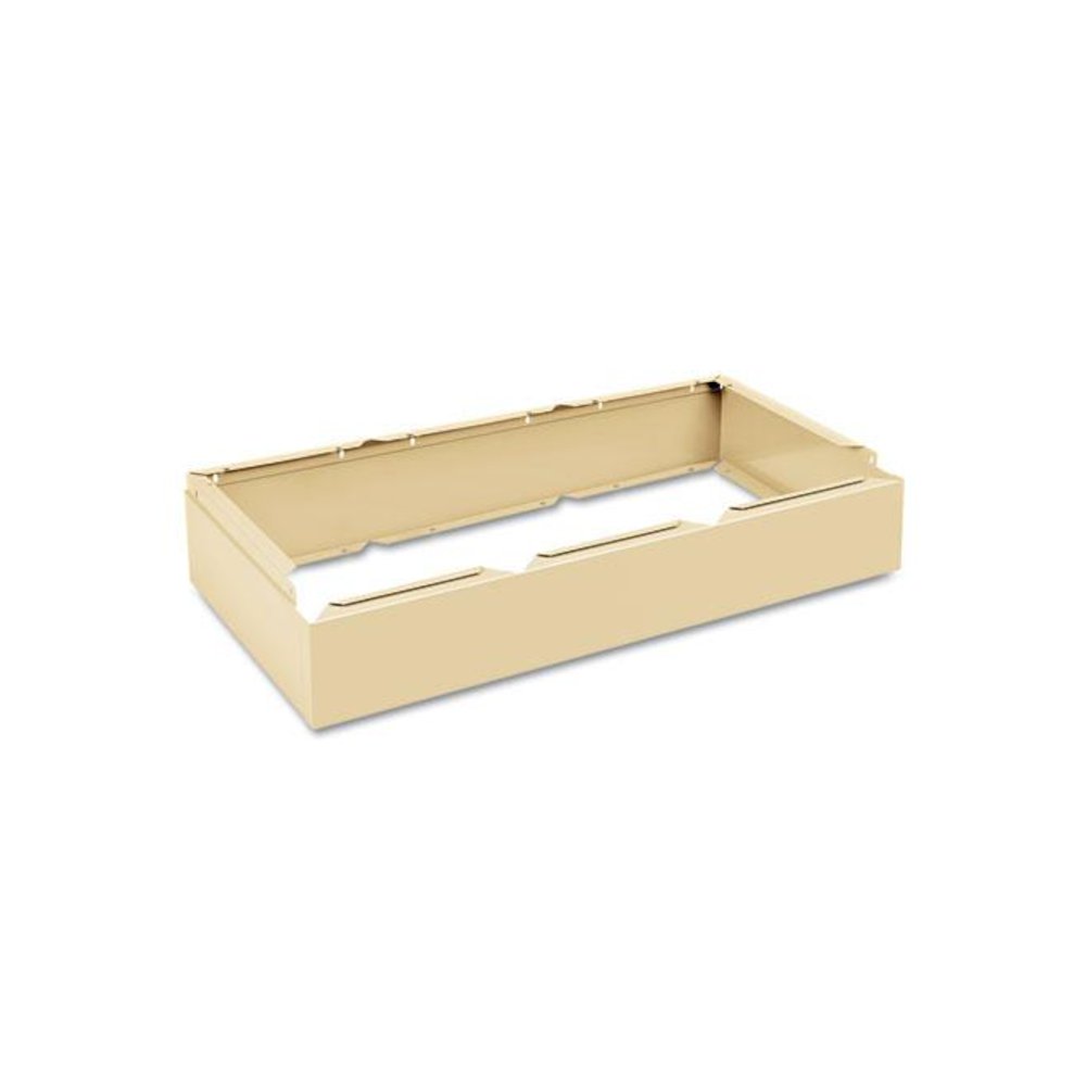 Three Wide Closed Locker Base, 36w x 18d x 6h, Sand. Picture 1