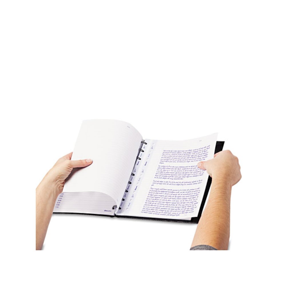 MiracleBind Notebook, 1-Subject, Medium/College Rule, Black Cover, (75) 11 x 9.06 Sheets. Picture 3