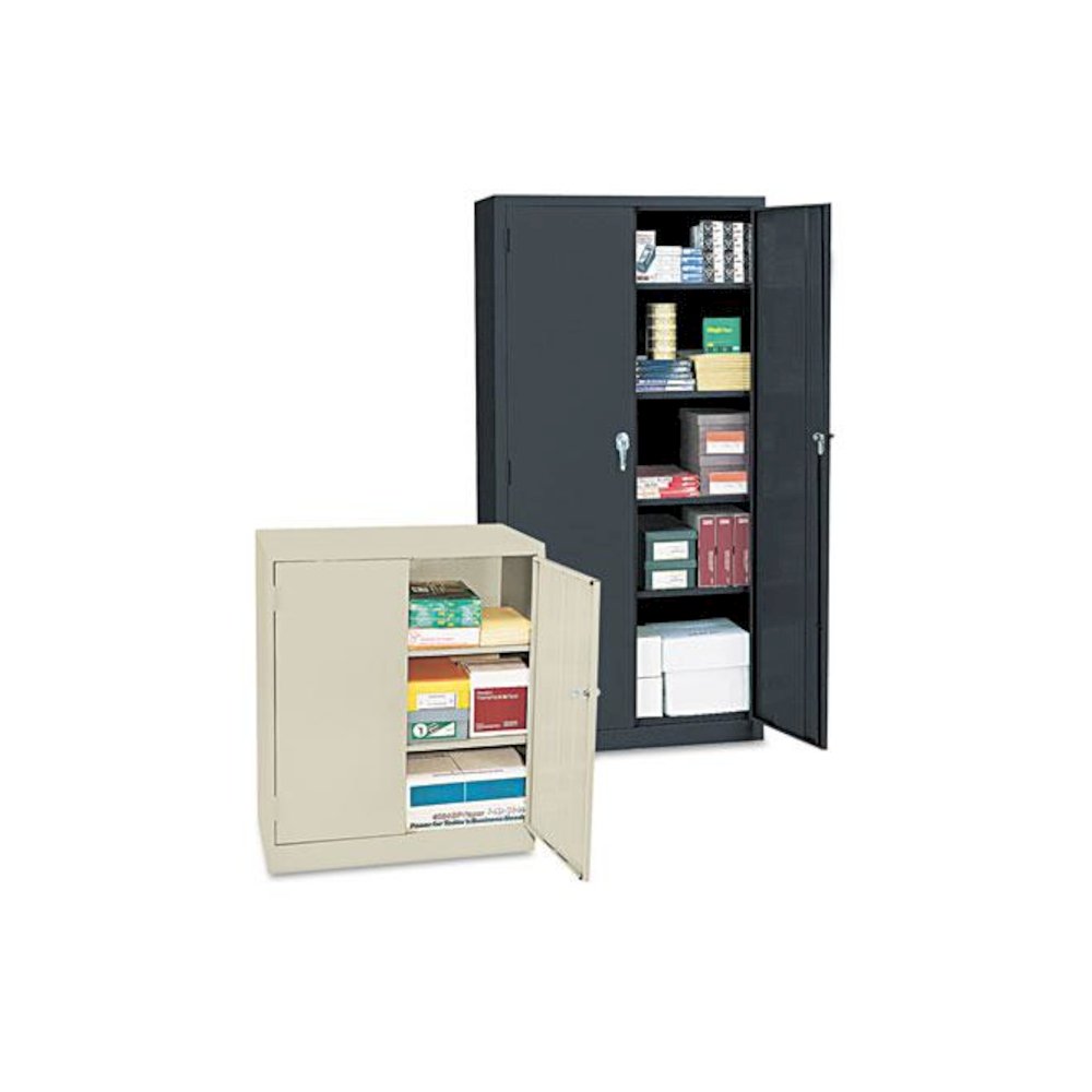 Standard Assembled Storage Cabinet, 36w x 18d x 42h, Putty. Picture 4