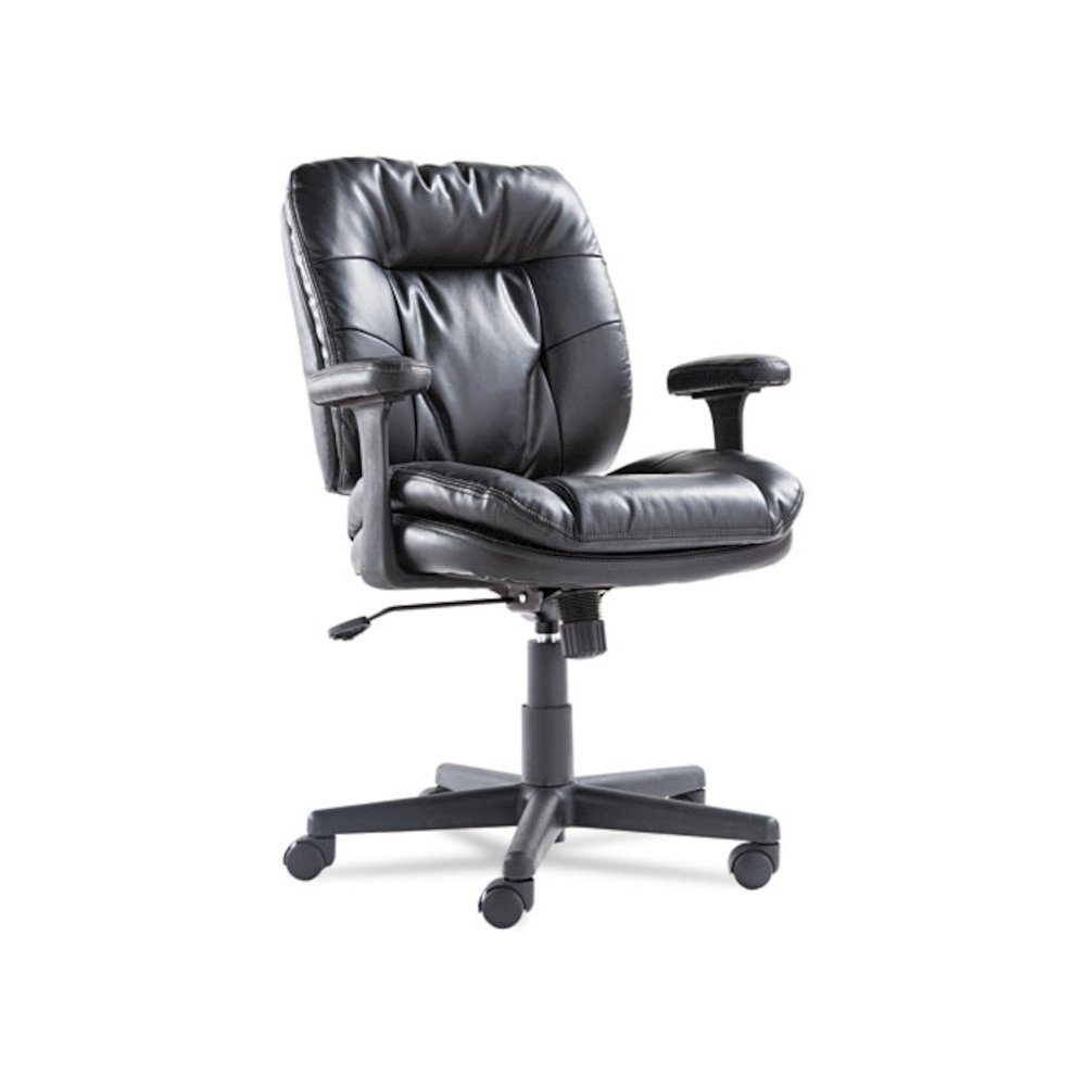 Executive Swivel/Tilt Chair, Supports Up to 250 lbs, 16.93" to 20.67" Seat Height, Black. Picture 1