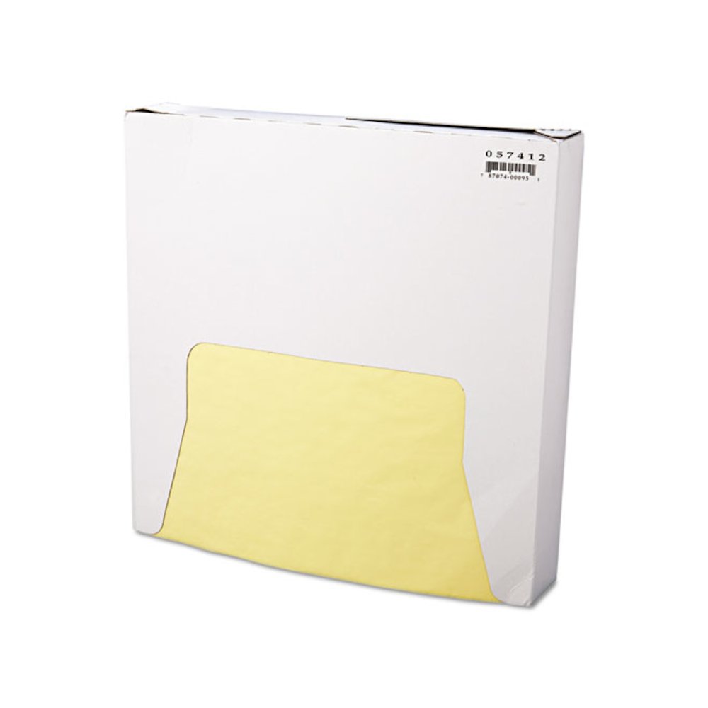Grease-Resistant Wrap/Liner, 12 x 12, Yellow, 1000/Box, 5 Boxes/Carton. Picture 1