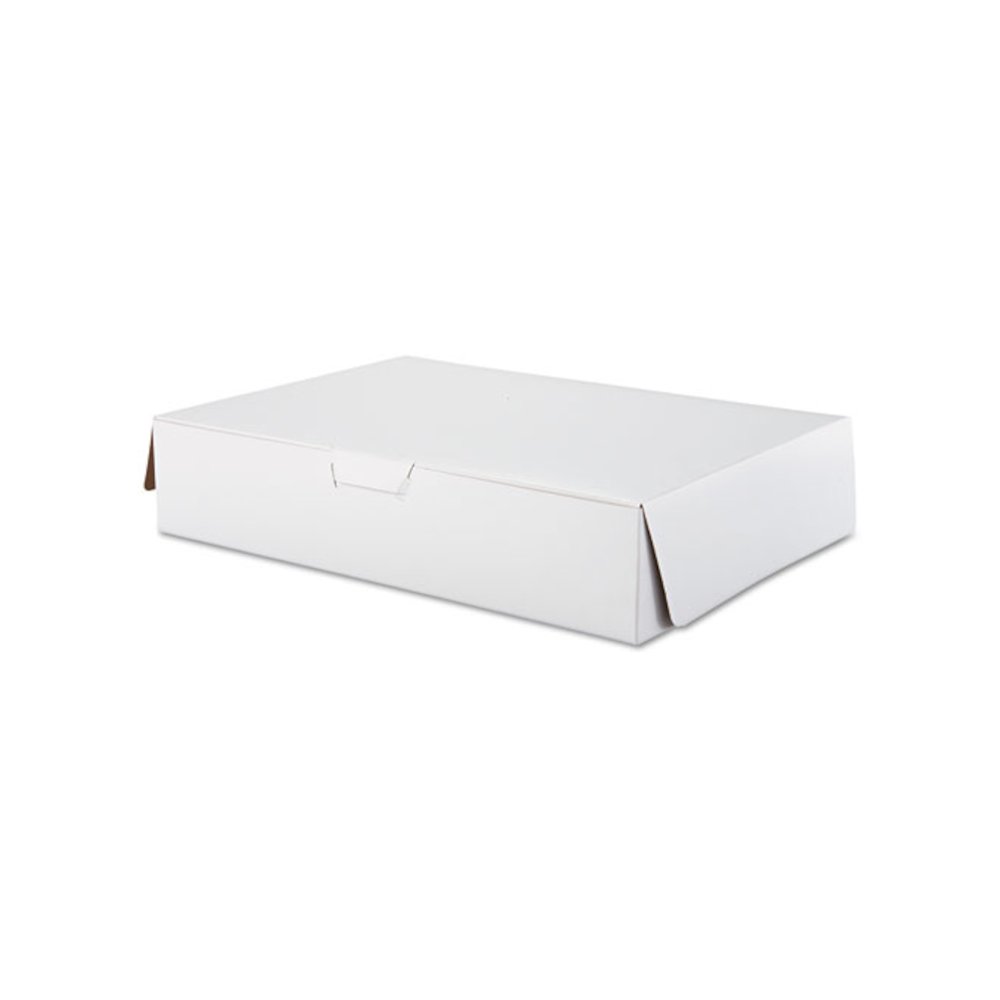 Tuck-Top Bakery Boxes, 19 x 14 x 4, White, 50/Carton. Picture 1