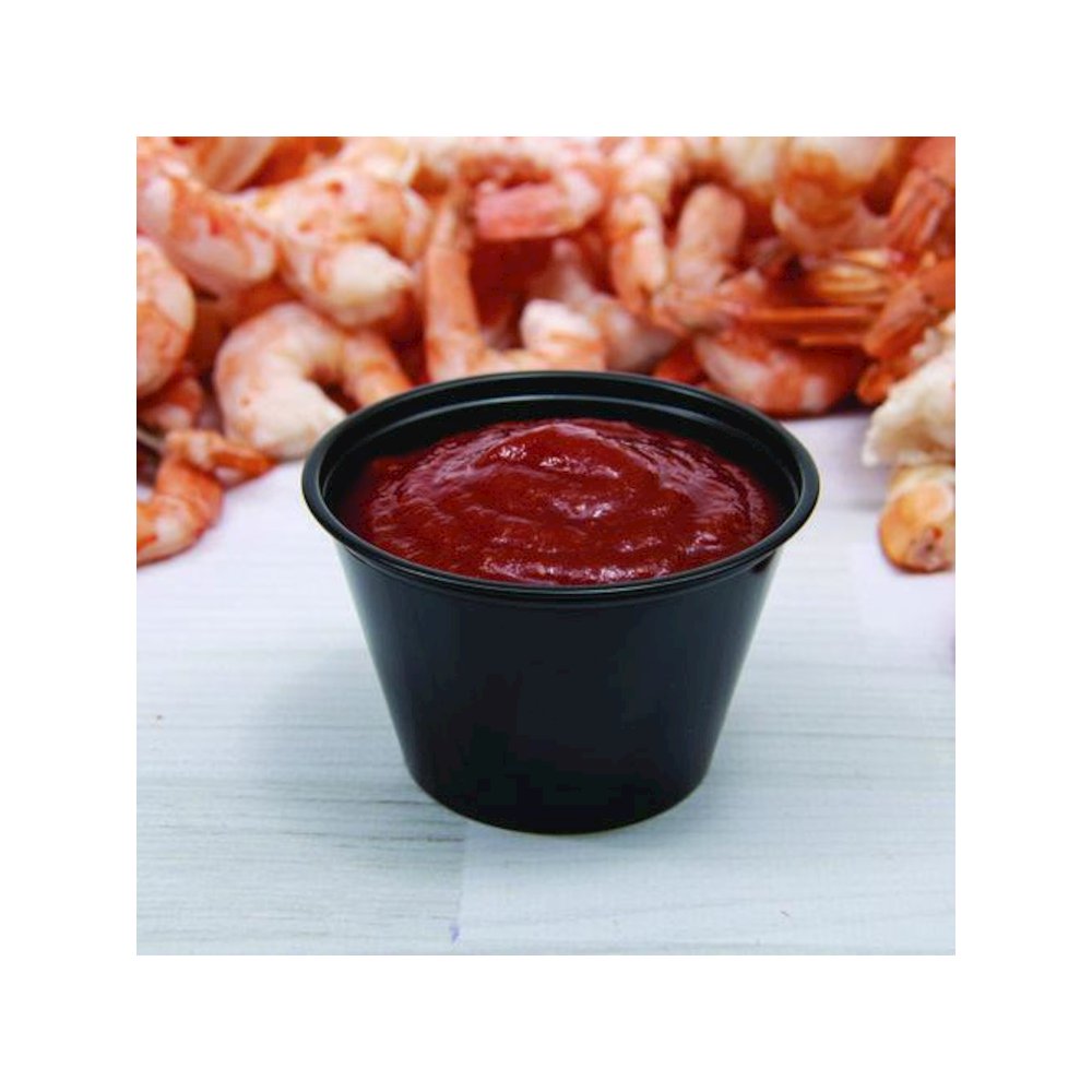 Polystyrene Portion Cups, 4 oz, Plastic, Black, 250/Bag, 10 Bags/Carton. Picture 5