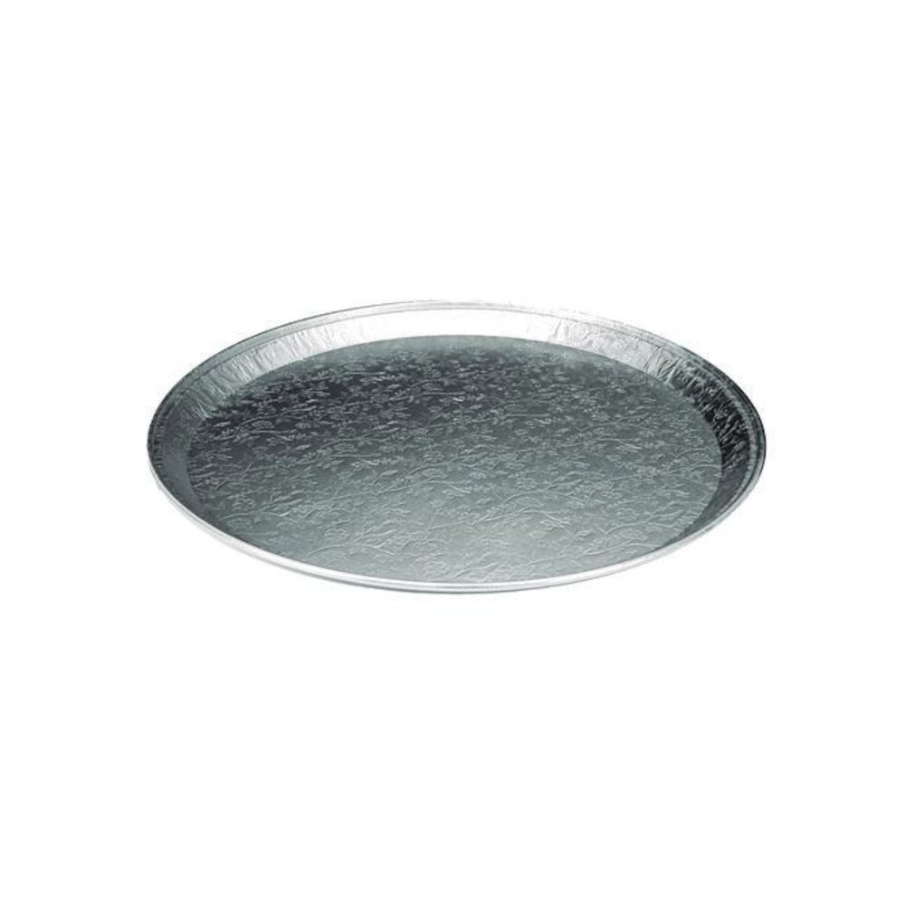 Aluminum Embossed Tray, 12" Diameter, 25/Carton. Picture 1