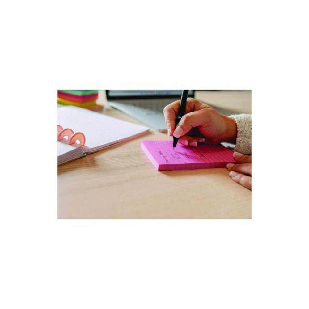Note Pads in Summer Joy Color Collection Colors, 4" x 6", Note Ruled, 90 Sheets/Pad, 5 Pads/Pack. Picture 8