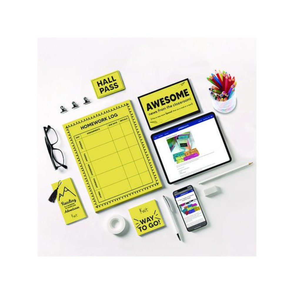 Color Cardstock -"Punchy Pastels" Assortment, 65 lb Cover Weight, 8.5 x 11, Lively Lemon, 100/Pack. Picture 3