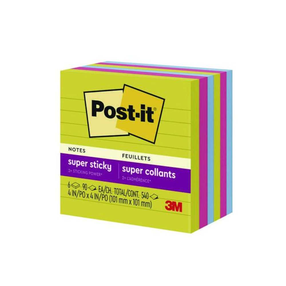 Note Pads in Summer Joy Color Collection Colors, 4" x 4", Note Ruled, 90 Sheets/Pad, 6 Pads/Pack. Picture 7