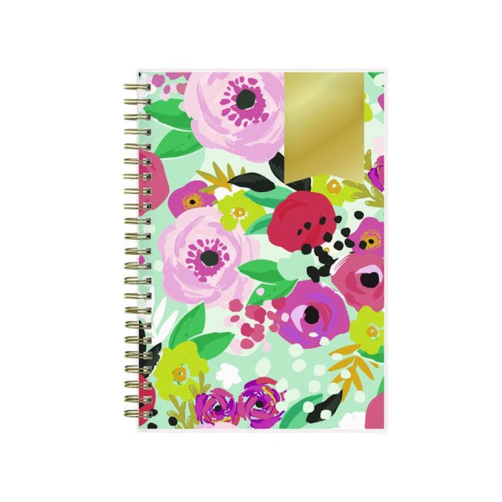 Day Designer "Secret Garden Mint" Academic Year Weekly/Monthly Notes Planner, 8 x 5, 12-Month (July to June): 2025-2026. Picture 2
