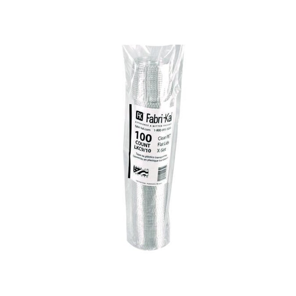 Kal-Clear/Nexclear Drink Cup Lids, X-Style Straw Slot/Flavor Buttons, Fits 9 oz to 10 oz Cold Cups, Plastic, Clear, 2,500/CT. Picture 3