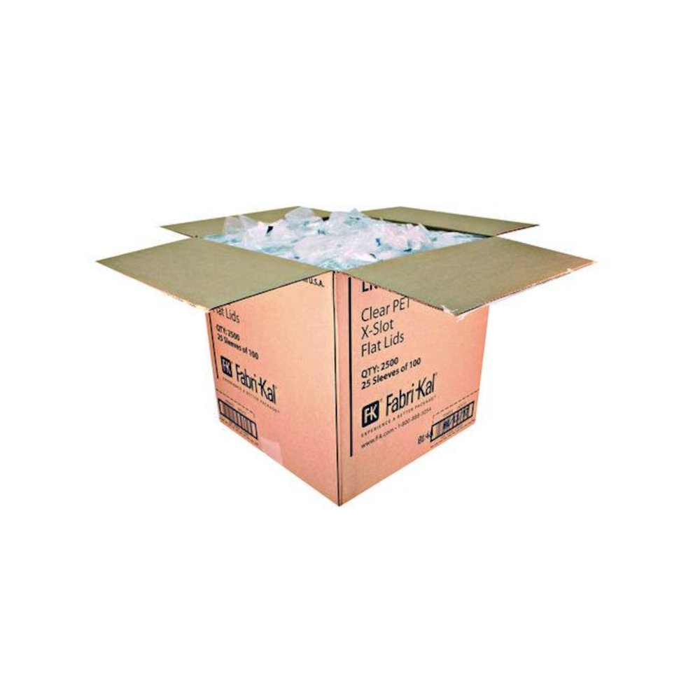 Kal-Clear/Nexclear Drink Cup Lids, X-Style Straw Slot/Flavor Buttons, Fits 9 oz to 10 oz Cold Cups, Plastic, Clear, 2,500/CT. Picture 4