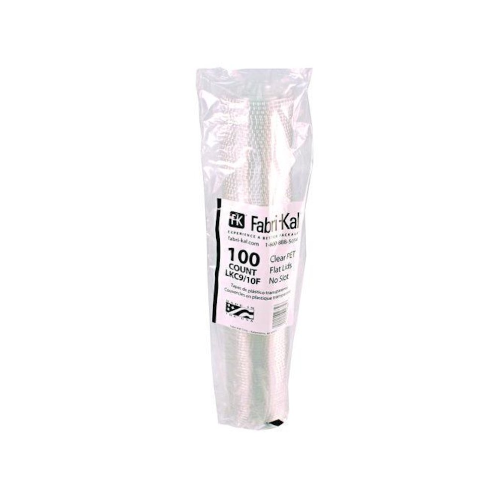 Kal-Clear/Nexclear Drink Cup Lids, Flat Lid with No Slot, Fits 9 oz to 10 oz Cold Cups, Plastic, Clear, 2,500/Carton. Picture 3