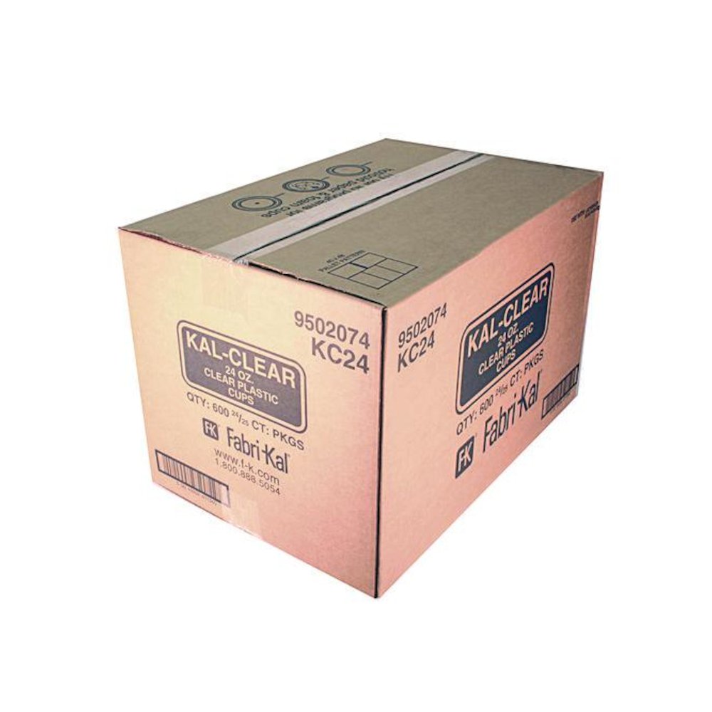 Kal-Clear PET Cold Drink Cups, 24 oz, Plastic, Clear, 25/Sleeve, 24 Sleeves/Carton. Picture 2