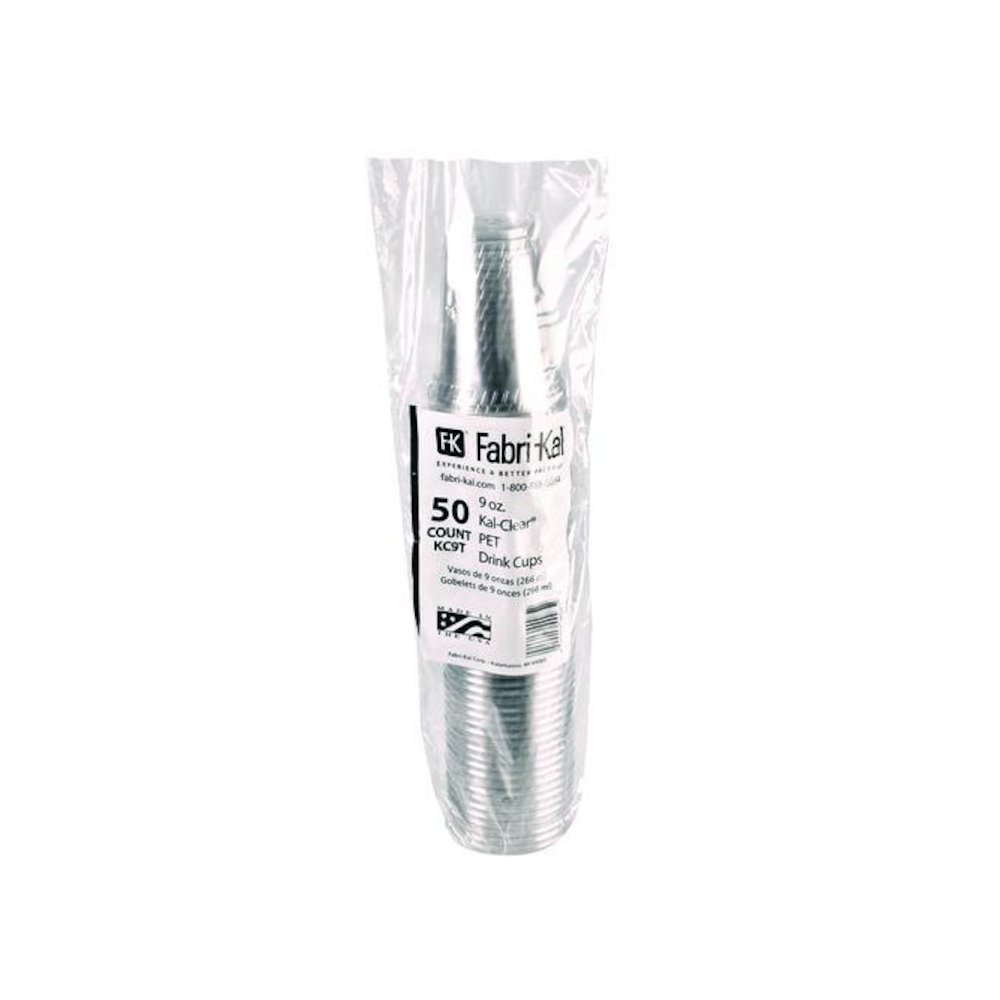Kal-Clear True PET Cold Drink Cups, 9 oz, Plastic, Clear, 50/Bag, 20 Bags/Carton. Picture 3