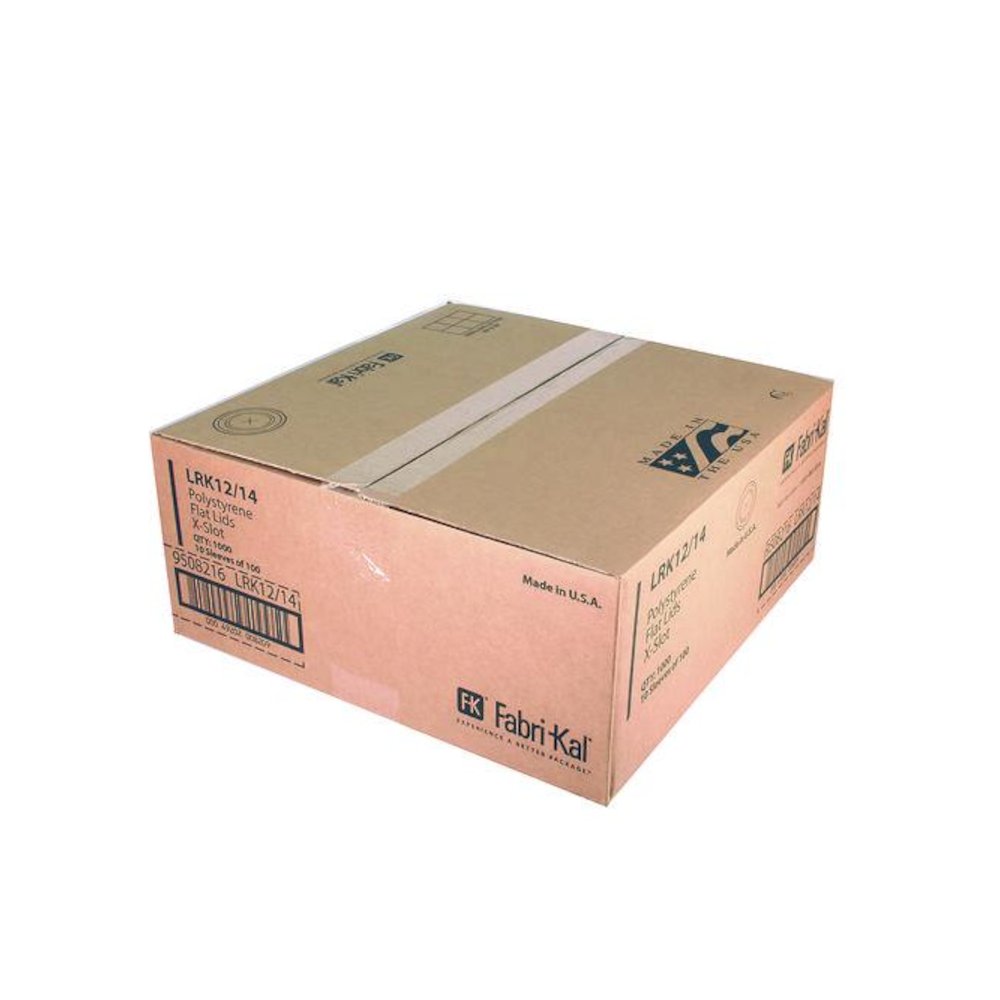 Kal-Clear/Nexclear Drink Cup Lids, Flat, X-Style Straw Slot, Fits 12 oz to 14 oz Cold Cups, Plastic, Translucent, 1,000/CT. Picture 2