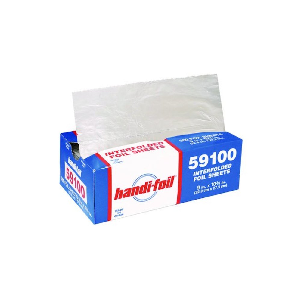 Interfolded Foil Sheets, 55 Gauge, 9 x 10.75, 500/Box, 6 Boxes/Carton. Picture 2