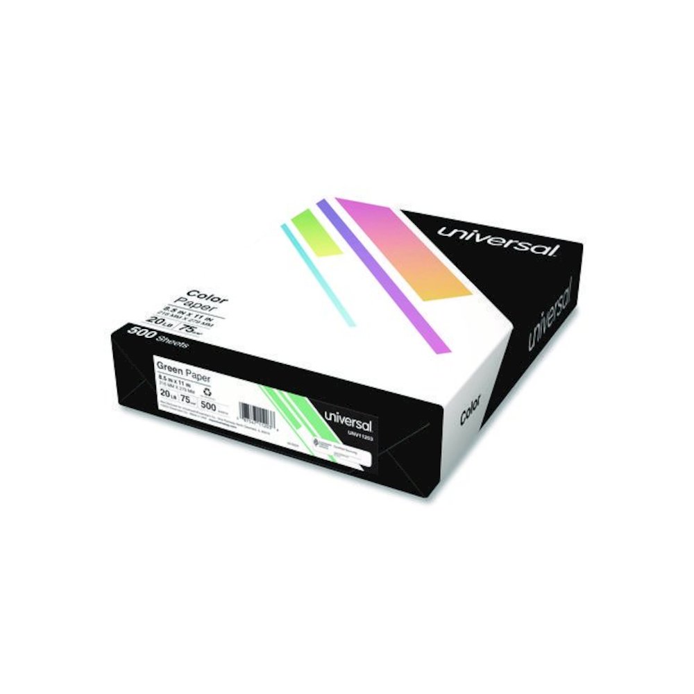 Deluxe Colored Paper, 20 lb Bond Weight, 8.5 x 11, Green, 500/Ream. Picture 1