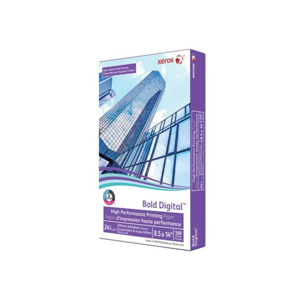 Bold Digital Printing Paper, 98 Bright, 24 lb Bond Weight, 8.5 x 14, White, 500 Sheets/Ream, 8 Reams/Carton. Picture 3