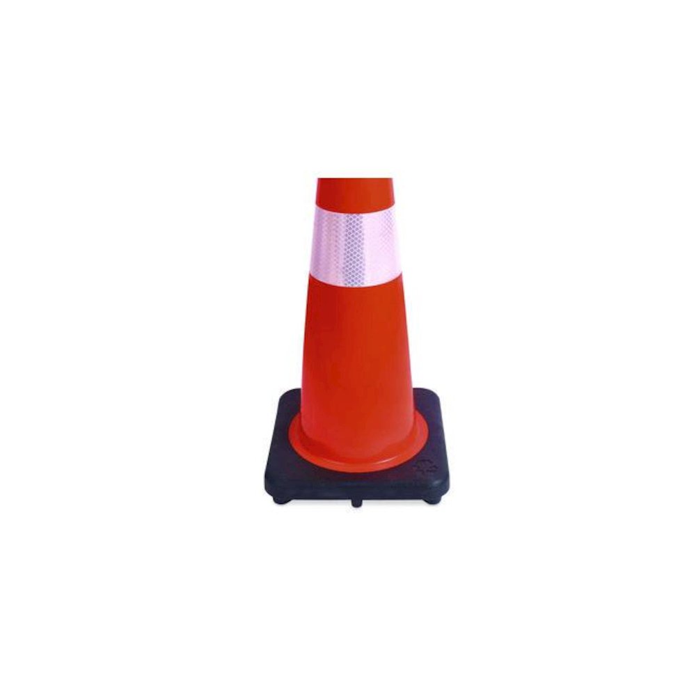 Traffic Cone, 14.5 x 1 x 36, Orange/Silver. Picture 3