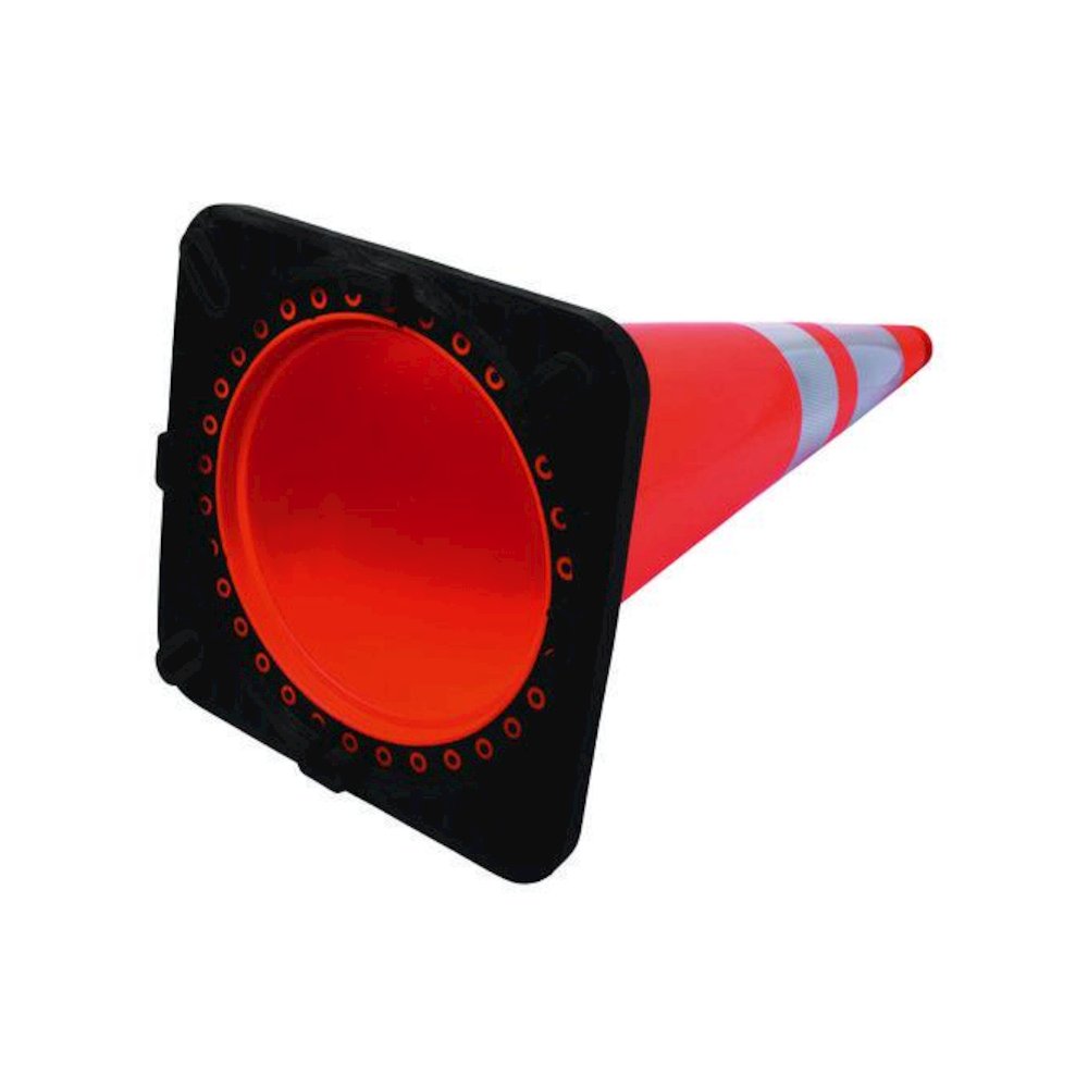 Traffic Cone, 14.5 x 1 x 36, Orange/Silver. Picture 4