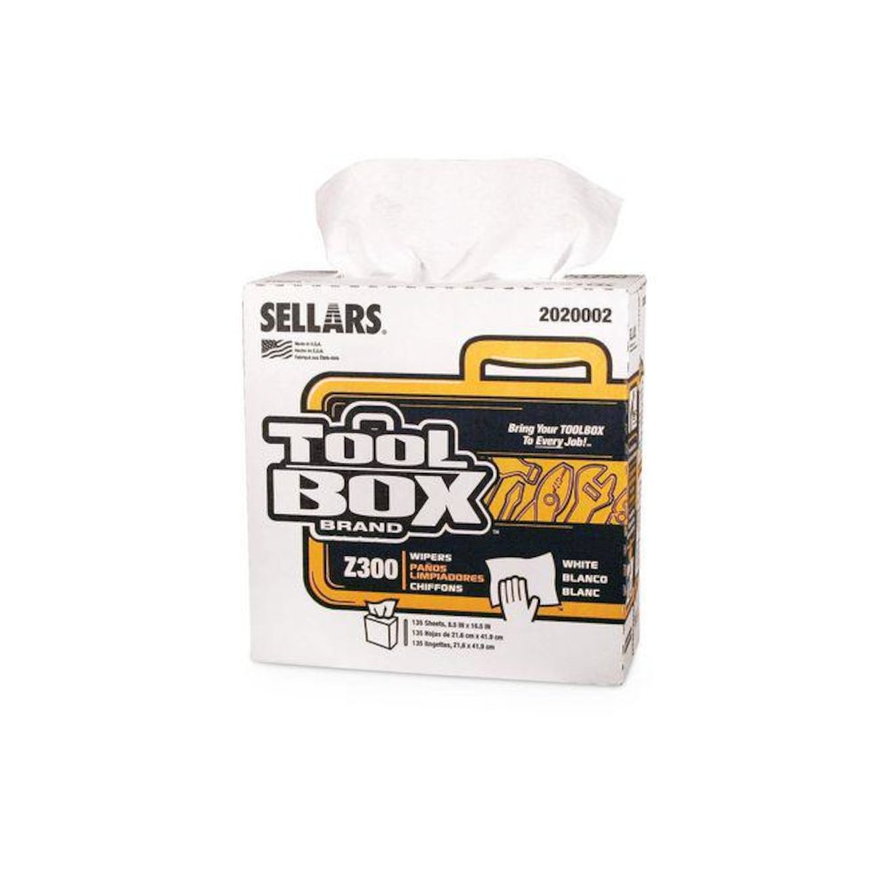 Z300 Pop-Up Wipers, 1-Ply, 8.5 x 16.5, White, 8/Carton. Picture 1