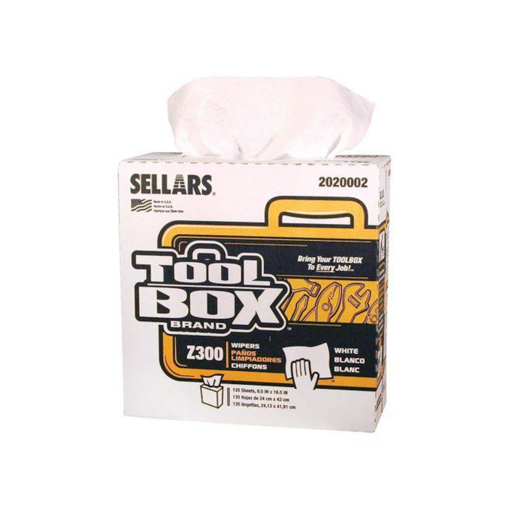 Z300 Pop-Up Wipers, 1-Ply, 8.5 x 16.5, White, 8/Carton. Picture 3
