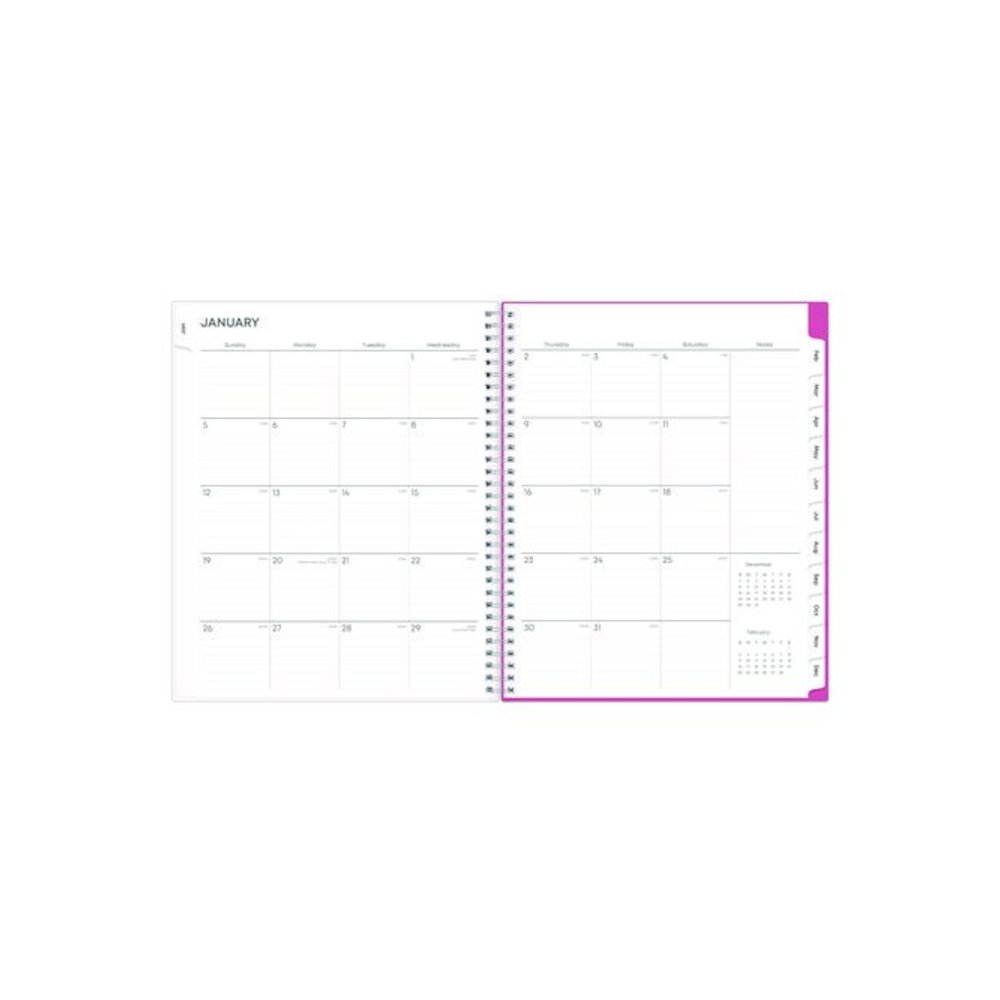 Breast Cancer Awareness Create-Your-Own Cover Weekly/Monthly Planner, Orchids Artwork, 11 x 8.5, 12-Month (Jan to Dec): 2026. Picture 4
