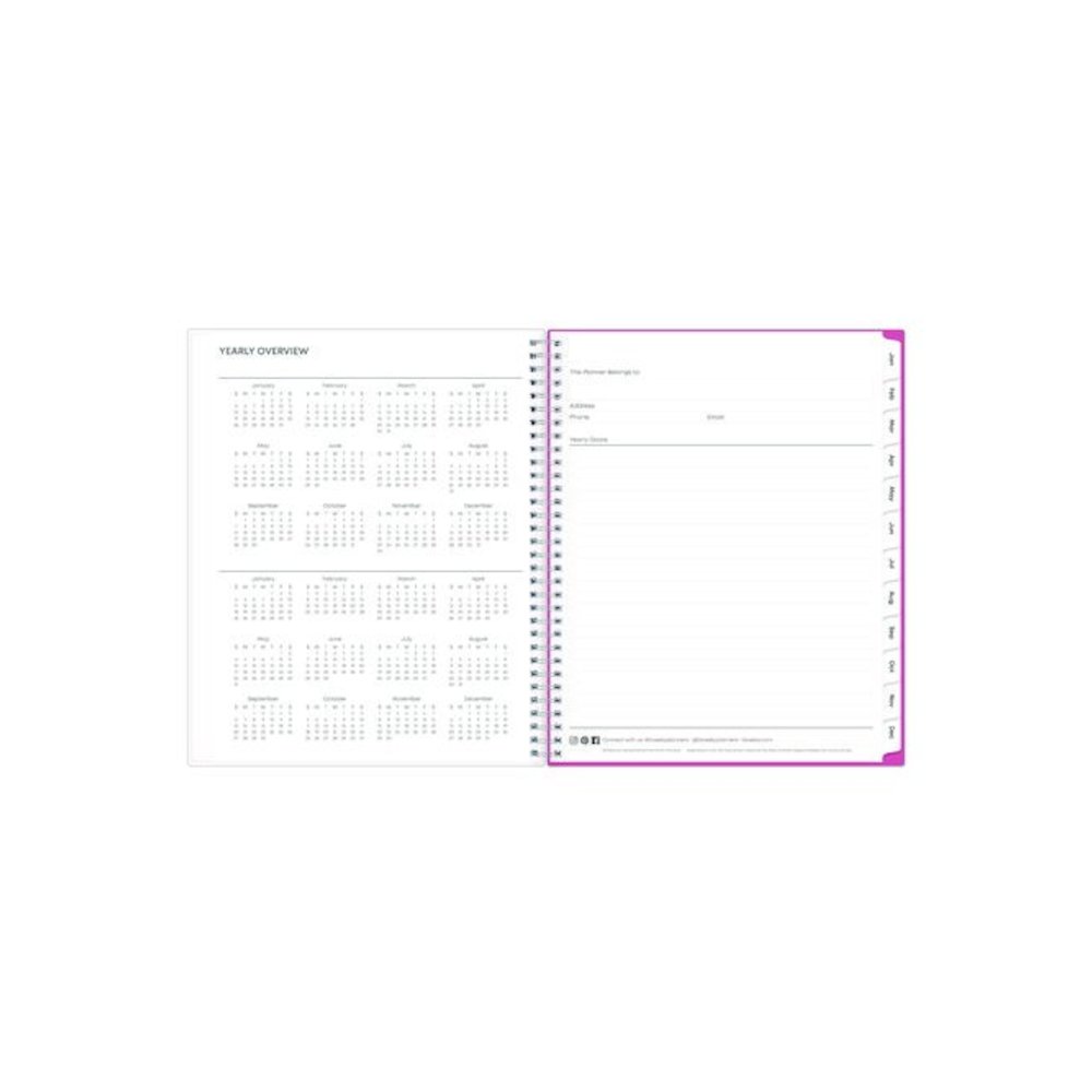 Breast Cancer Awareness Create-Your-Own Cover Weekly/Monthly Planner, Orchids Artwork, 11 x 8.5, 12-Month (Jan to Dec): 2026. Picture 5