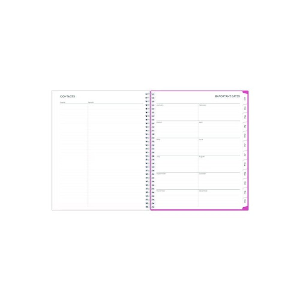 Breast Cancer Awareness Create-Your-Own Cover Weekly/Monthly Planner, Orchids Artwork, 11 x 8.5, 12-Month (Jan to Dec): 2026. Picture 6