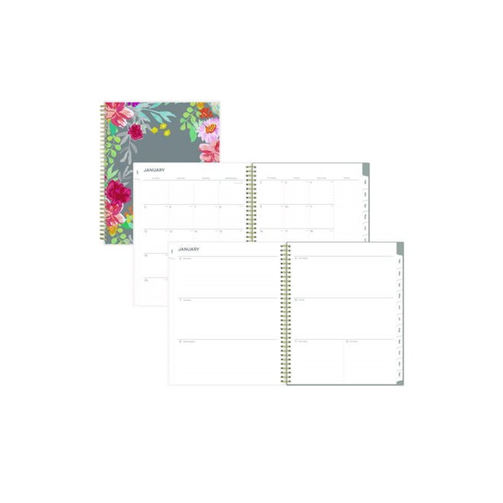 Sophie Frosted Weekly/Monthly Planner, Floral Artwork, 11 x 8.5, Multicolor Cover, 12-Month (Jan to Dec): 2026. Picture 1