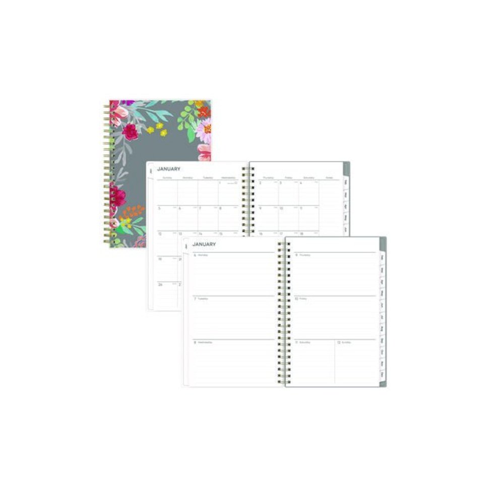 Sophie Frosted Weekly/Monthly Planner, Floral Artwork, 8 x 5, Multicolor Cover, 12-Month (Jan to Dec): 2026. Picture 1