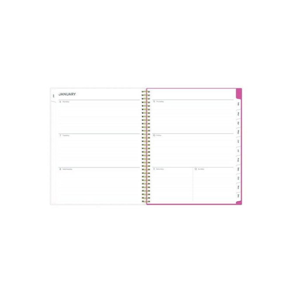 Fly By Frosted Weekly/Monthly Planner, Butterflies Artwork, 11 x 8.5, Blush/Pink Cover, 12-Month (Jan to Dec): 2026. Picture 3