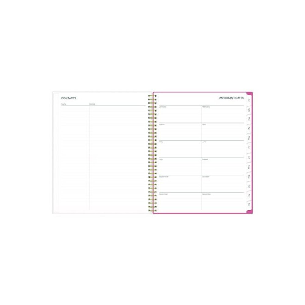 Fly By Frosted Weekly/Monthly Planner, Butterflies Artwork, 11 x 8.5, Blush/Pink Cover, 12-Month (Jan to Dec): 2026. Picture 6