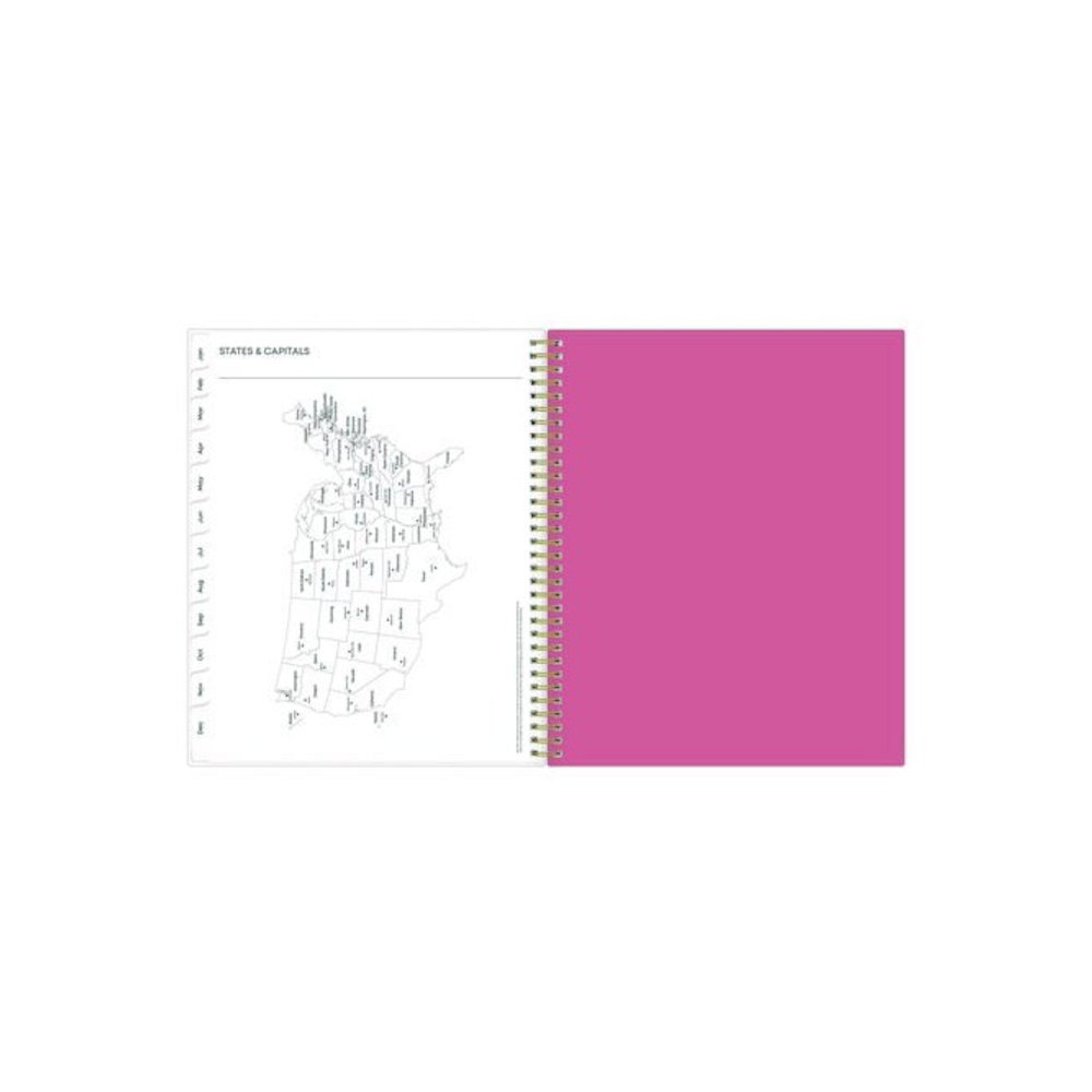 Fly By Frosted Weekly/Monthly Planner, Butterflies Artwork, 11 x 8.5, Blush/Pink Cover, 12-Month (Jan to Dec): 2026. Picture 8