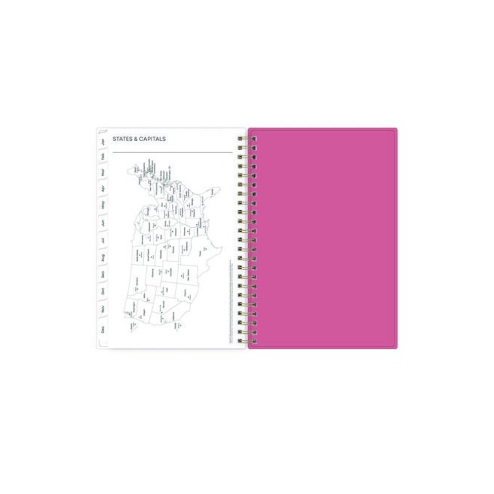 Fly By Frosted Weekly/Monthly Planner, Butterflies Artwork, 8 x 5, Blush/Pink Cover, 12-Month (Jan to Dec): 2026. Picture 8