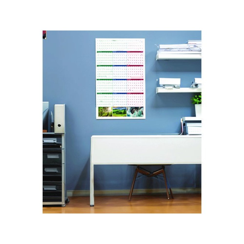 Earthscapes Recycled Reversible/Erasable Yearly Wall Calendar, Nature Photos, 24 x 37, White Sheets, 12-Month (Jan-Dec): 2026. Picture 4