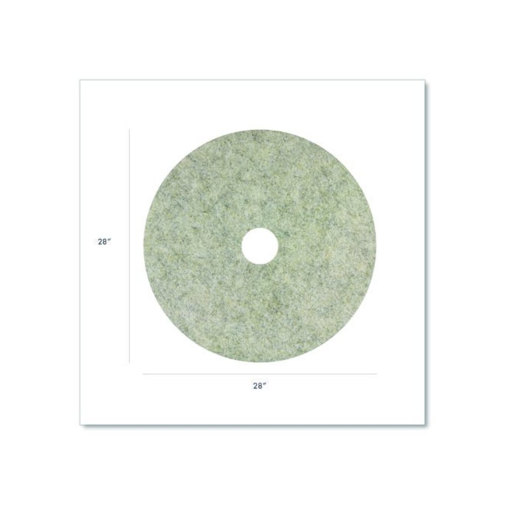 Combo Burnishing Pad, 28" Diameter, Gray, 5/Carton. Picture 2