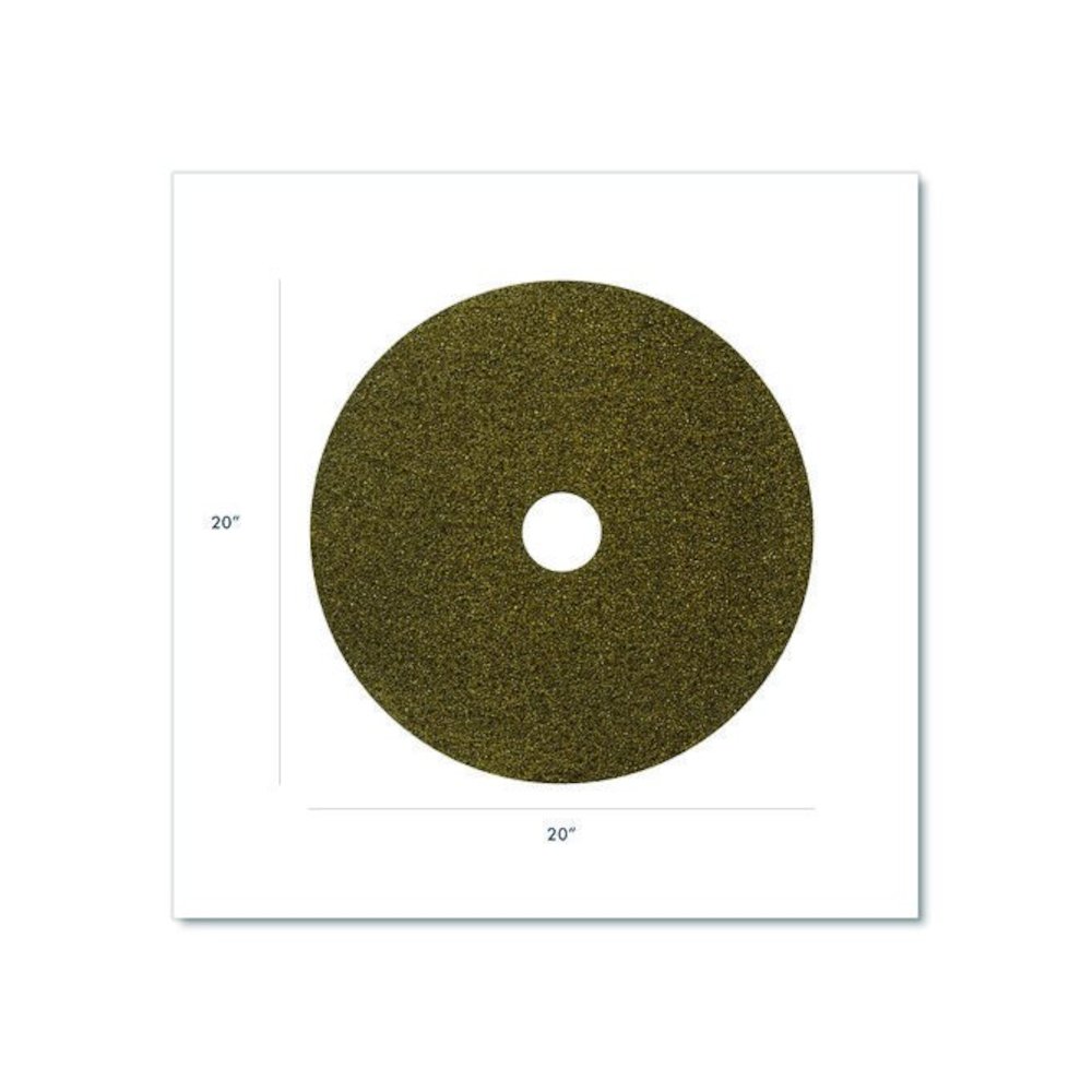 Black Diamond 1500 Grit Diamond Pad, 20" Diameter, Black and Yellow, 2/Carton. Picture 2
