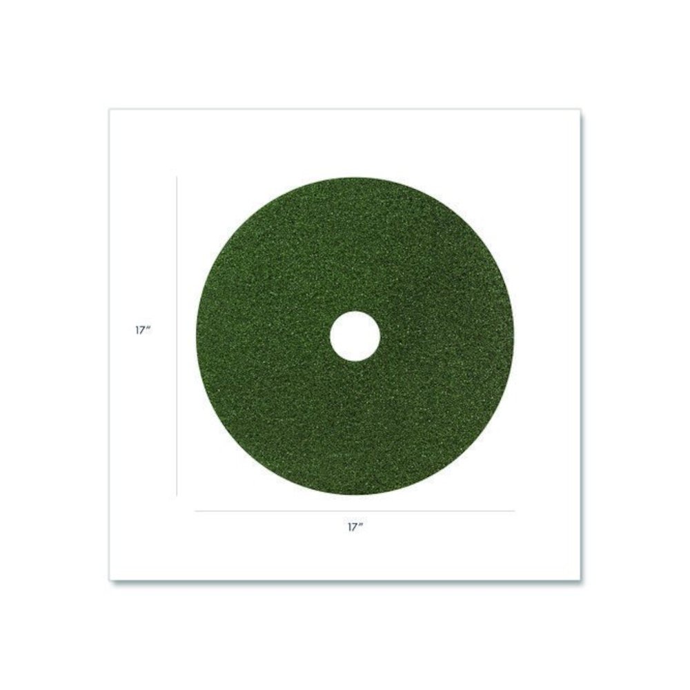 Black Diamond 3000 Grit Diamond Pad, 17" Diameter, Black and Green, 2/Carton. Picture 2