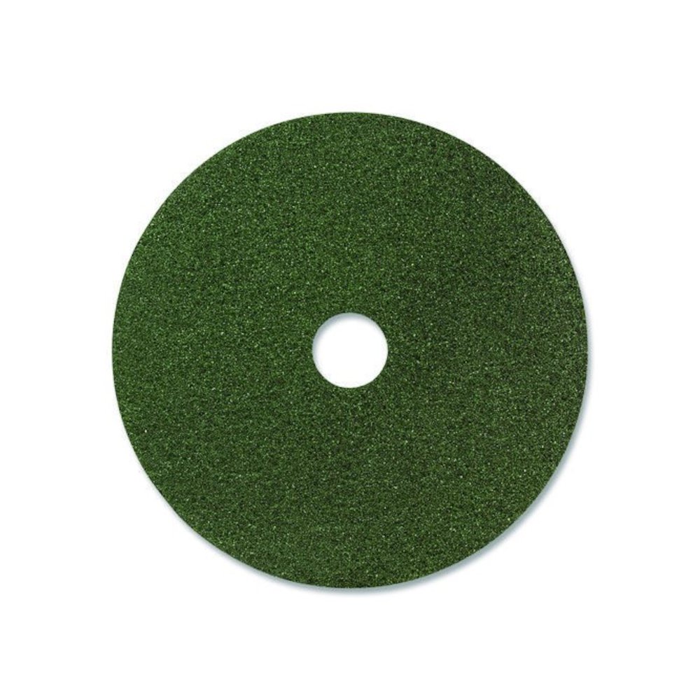 Black Diamond 3000 Grit Diamond Pad, 17" Diameter, Black and Green, 2/Carton. Picture 1