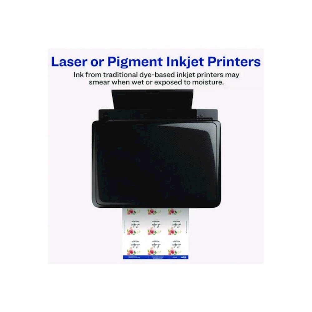 Laser/Inkjet Multipurpose Label, 2 x 2, White, 12/Sheet, 8 Sheets/Pack. Picture 4