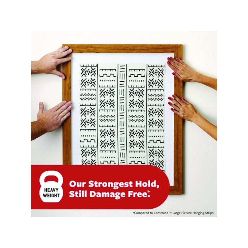 Damage-Free Hanging Picture Hanging Strip Pairs, Holds up to 5 lb, 16/Pack. Picture 6