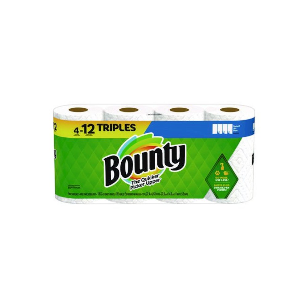 Select-a-Size Kitchen Roll Paper Towels, 2-Ply, 11 x 5.9, White, 135 Sheets/Roll, 4 Rolls/Pack. Picture 1