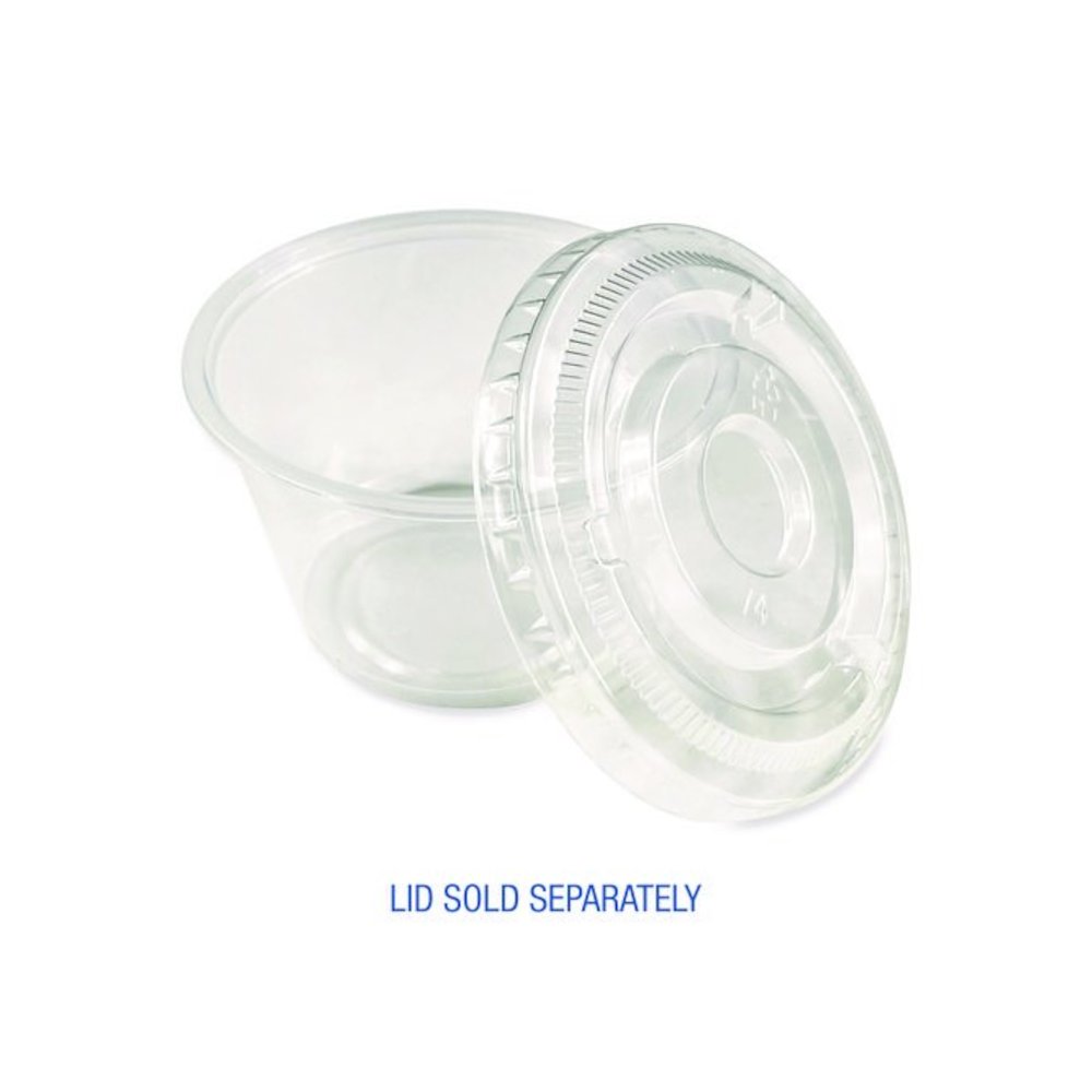 Souffle/Portion Cups, 4 oz, Plastic, Translucent, 2,500/Carton. Picture 5