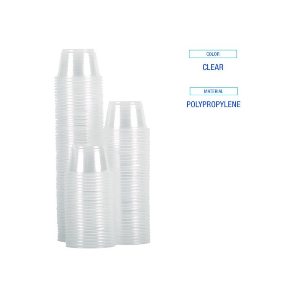 Souffle/Portion Cups, 3.25 oz, Plastic, Translucent, 2,500/Carton. Picture 7