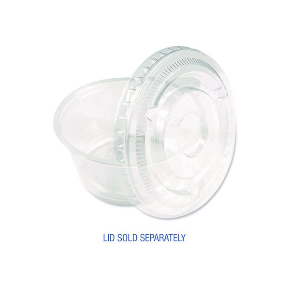 Souffle/Portion Cups, 3.25 oz, Plastic, Translucent, 2,500/Carton. Picture 6