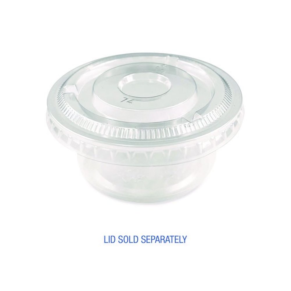 Souffle/Portion Cups, 3.25 oz, Plastic, Translucent, 2,500/Carton. Picture 5