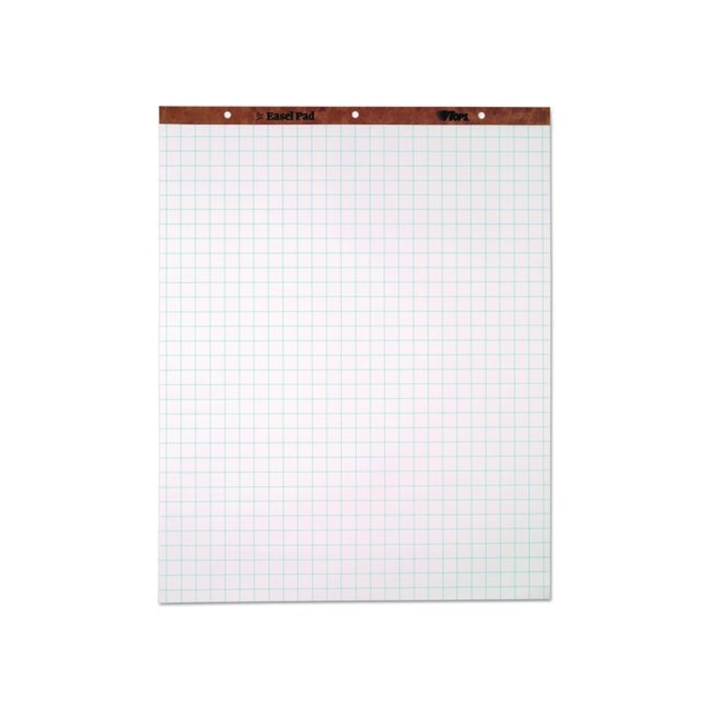 Easel Pads, Quadrille Rule (1 sq/in), (50) White 27 x 34 Sheets, 4/Carton. Picture 2