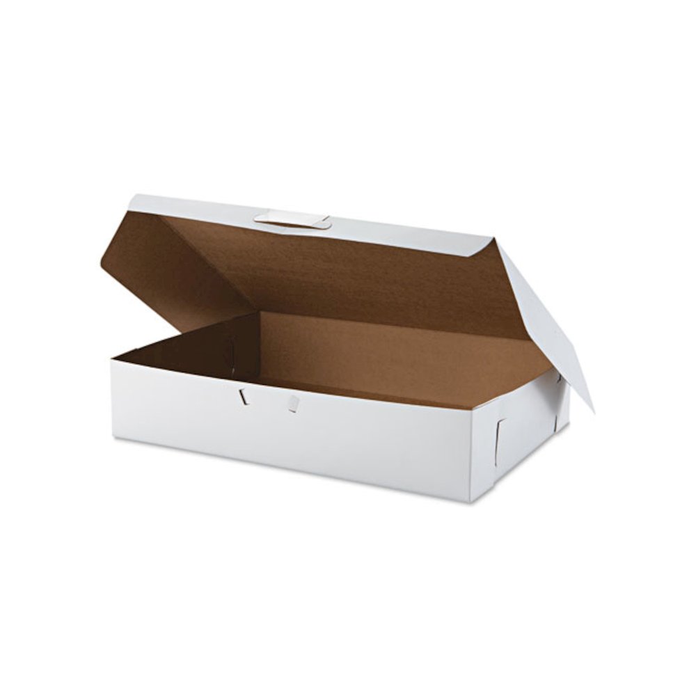 Tuck-Top Bakery Boxes, 19 x 14 x 4, White, 50/Carton. Picture 2